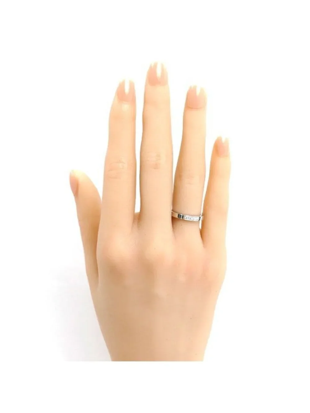Cartier 18k White Gold Maillon Panthere Diamond Ring